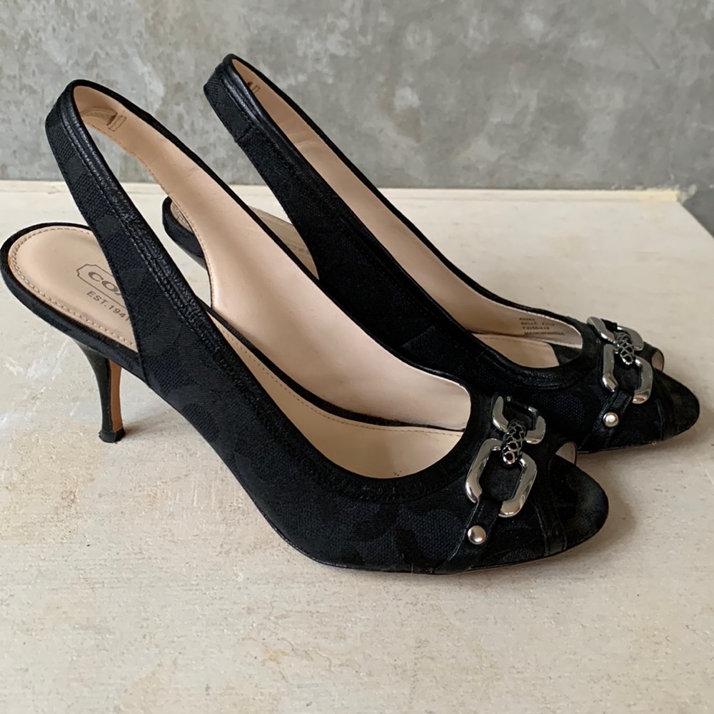 Black Coach heels